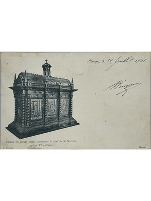 Limoges – Châsse de saint Martial – Carte postale de 1901