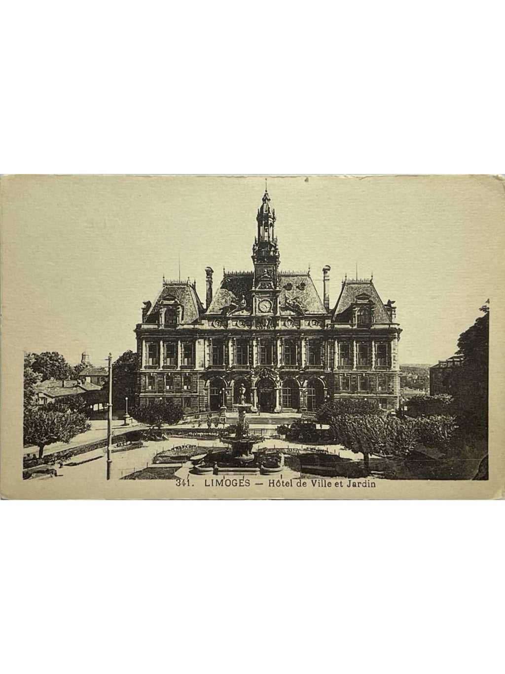 Recto de la carte postale