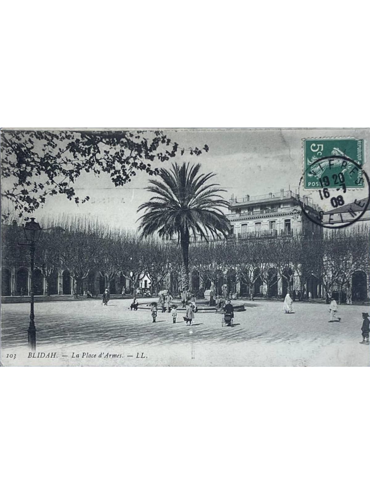 Recto de la carte postale