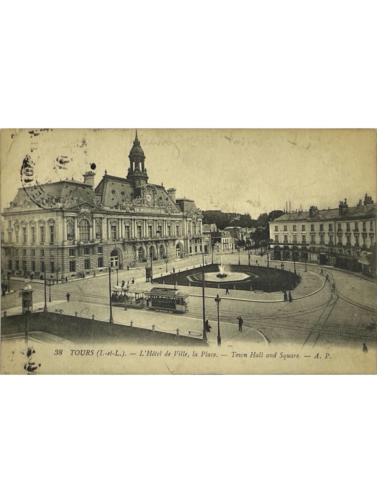 Recto de la carte postale