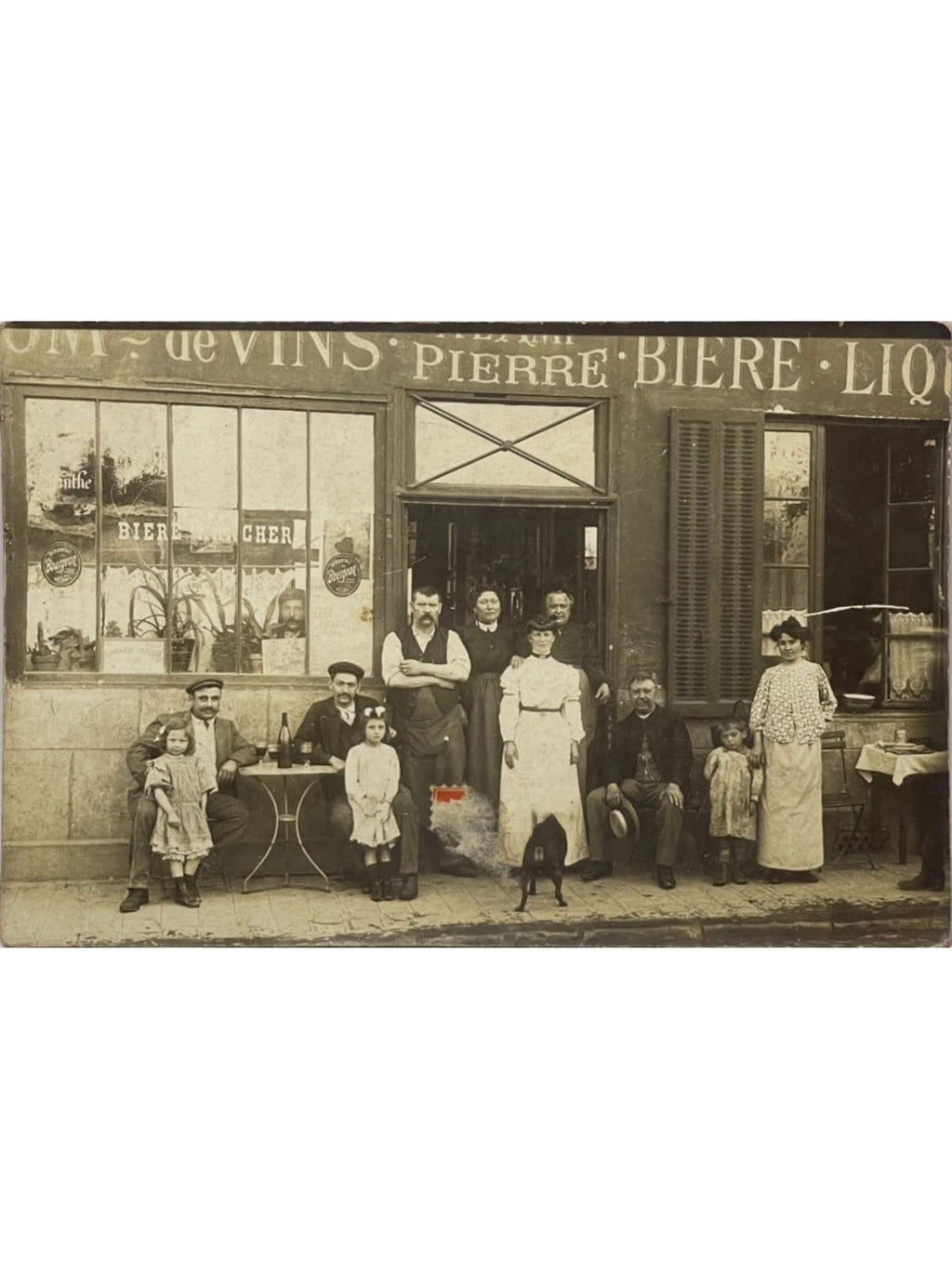 Recto de la carte postale