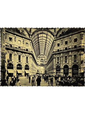 Carte postale – Milan – Galleria Vittorio Emanuele II, vue animée – carte photo