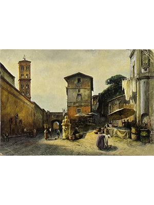 Carte postale – Rome – Via dei Penitenzieri – Roma Sparita par E. Roesler Franz – 1980