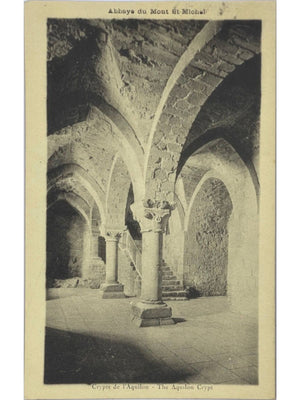 Le Mont-Saint-Michel – Abbaye, crypte de l'Aquilon – CPA