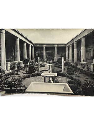 Pompéi – Maison des Vettii, jardin et péristyle – CPSM