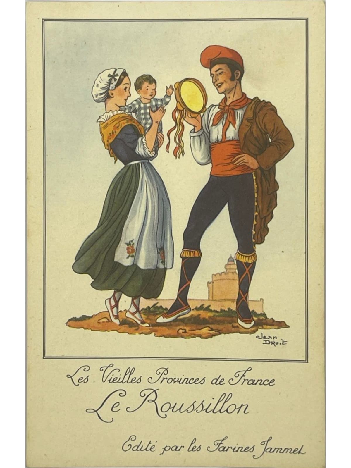 Recto de la carte postale