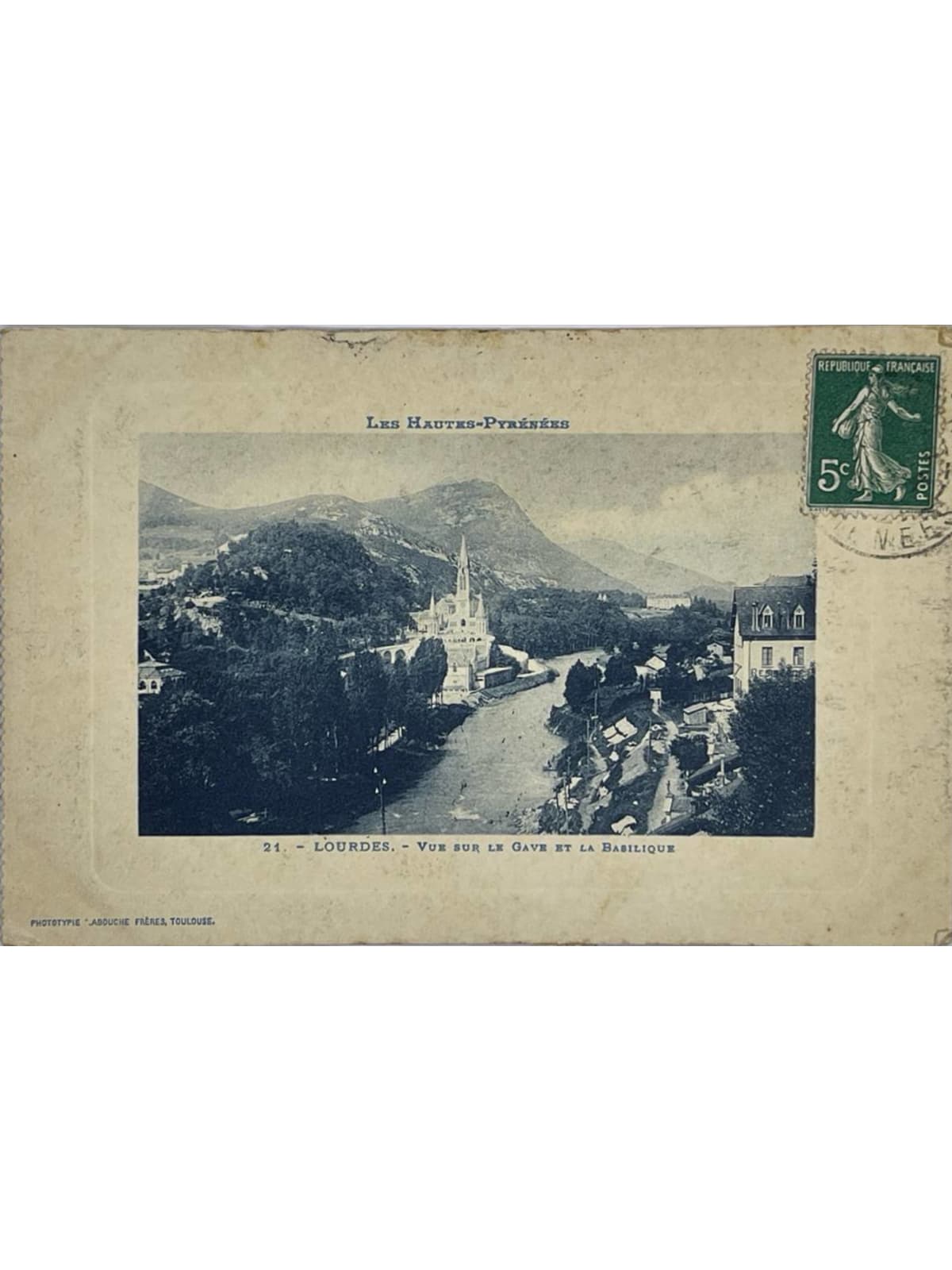 Recto de la carte postale
