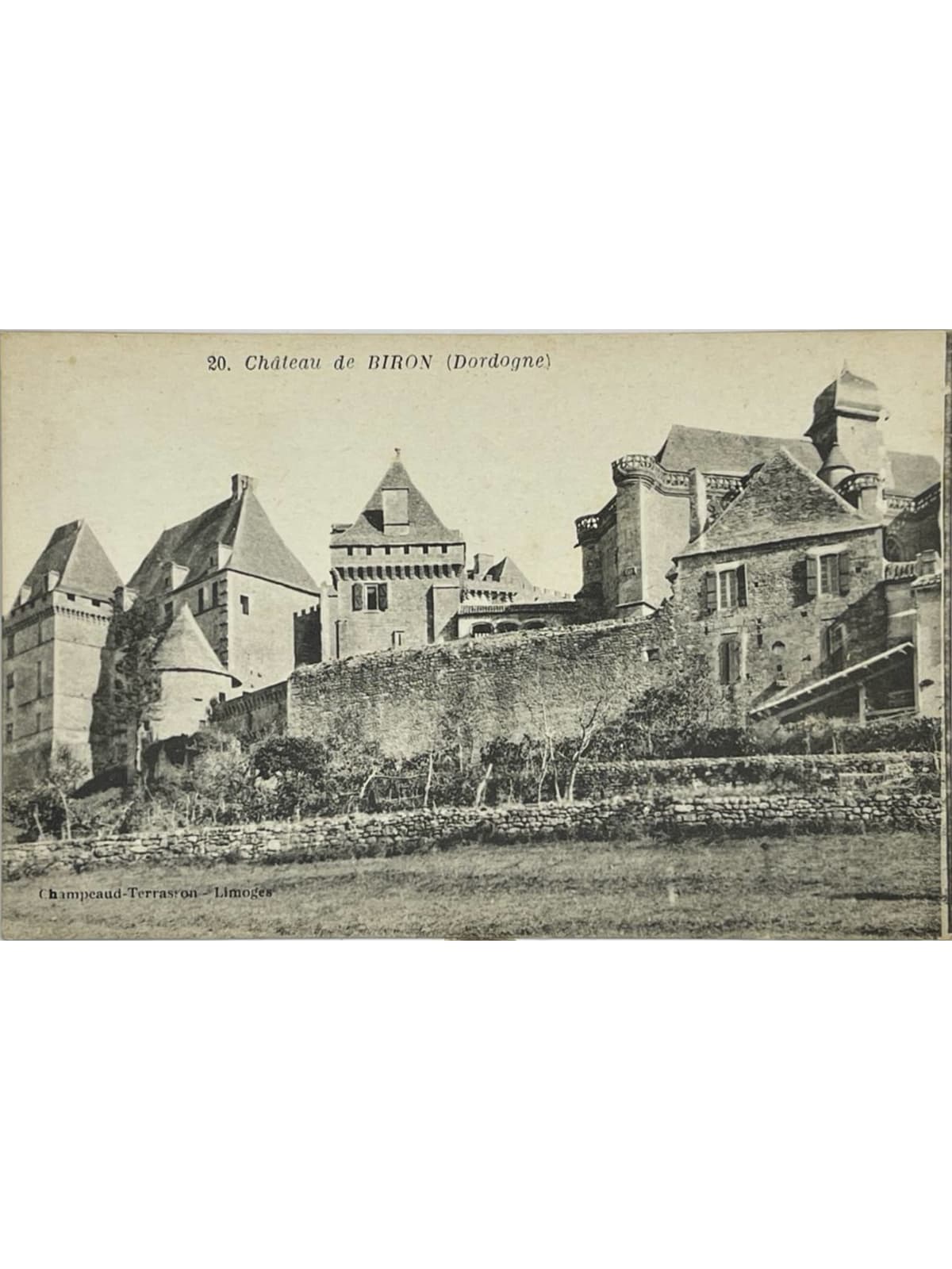 Recto de la carte postale