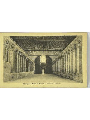 Le Mont-Saint-Michel – Réfectoire de l'abbaye – CPA