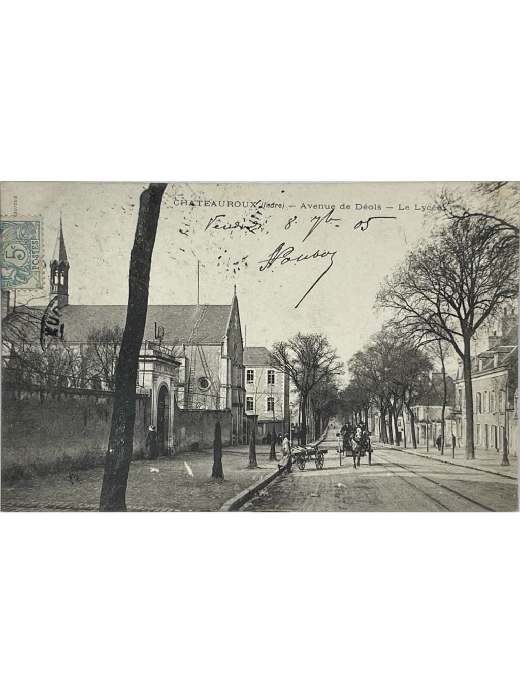 Recto de la carte postale