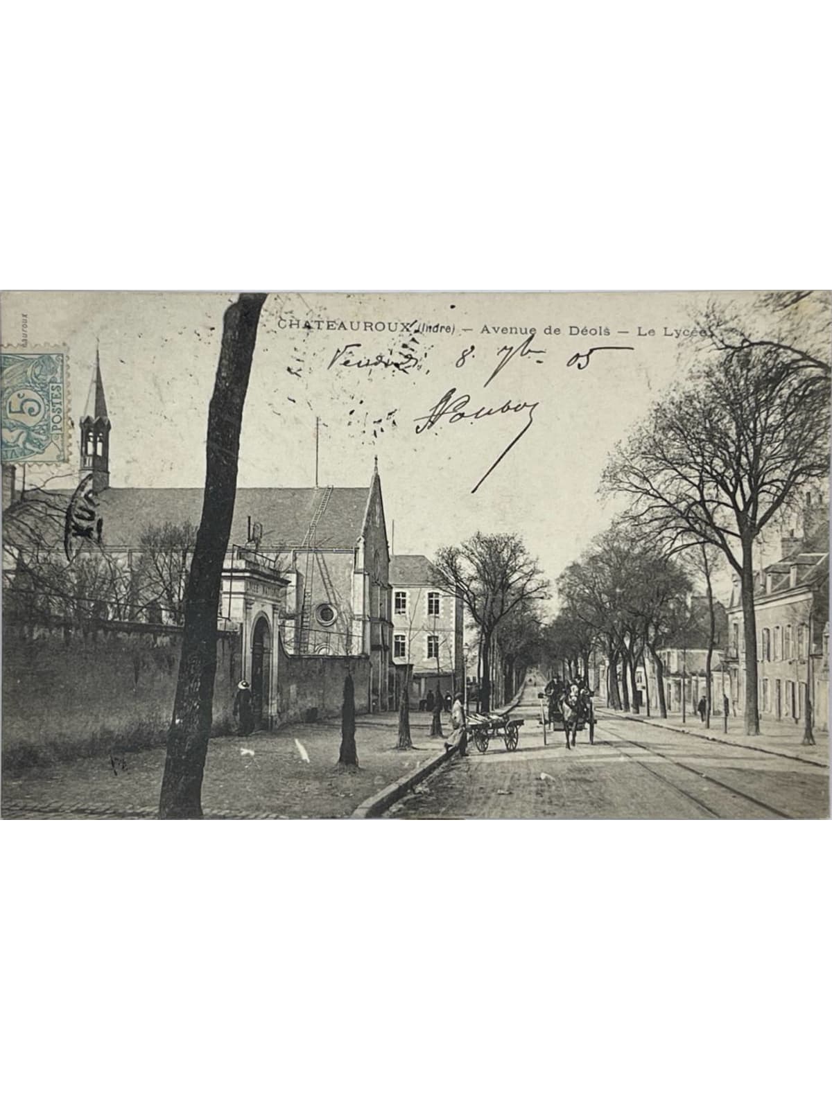Recto de la carte postale
