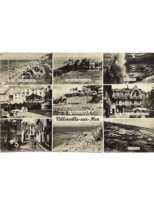 Villerville-sur-Mer (Calvados) – Plage, hôtels et rue Foch – CPSM 1964