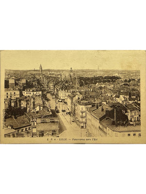 CPA Lille – Panorama vers l'Est – Lucien Pollet – L.P. 4