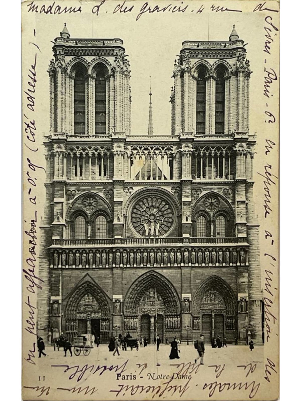 Recto de la carte postale