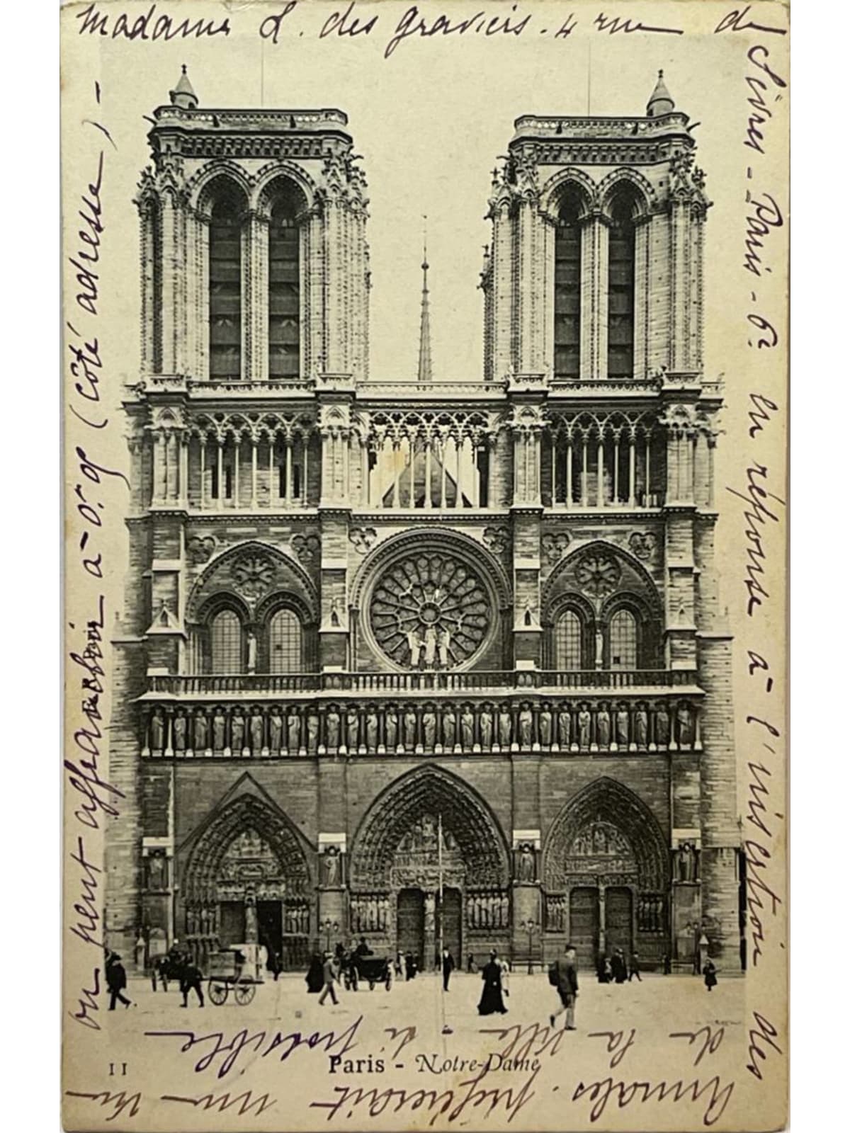 Recto de la carte postale