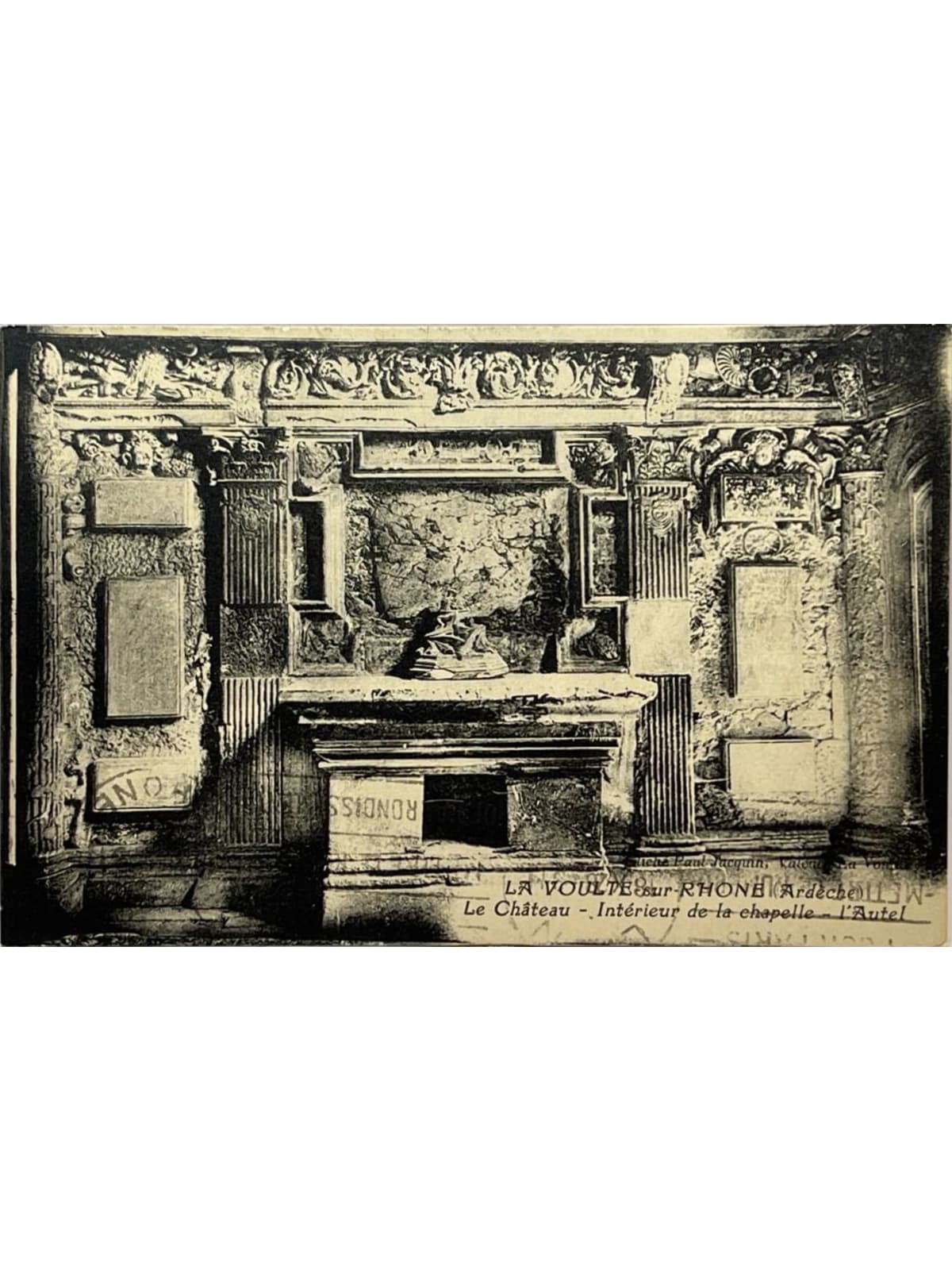 Recto de la carte postale