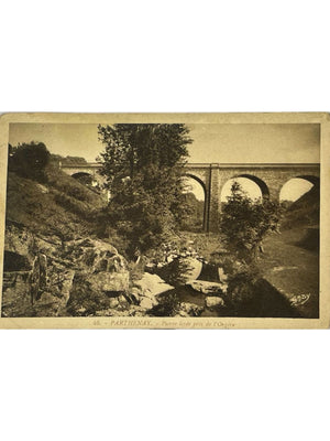 Parthenay – Pierre levée près de l'Orgère et viaduc – CPA n°46