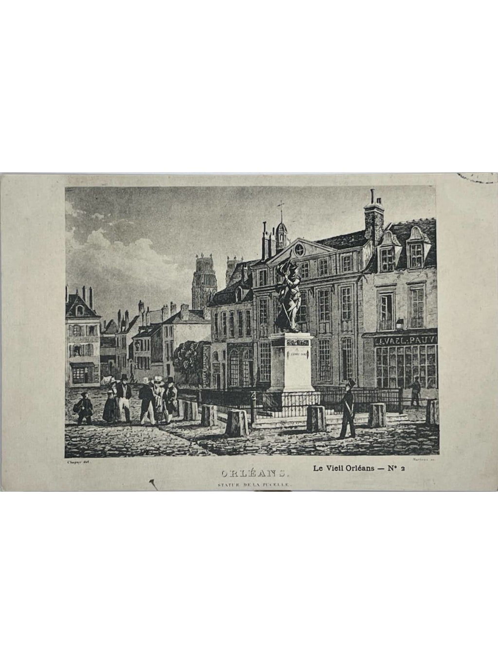 Recto de la carte postale