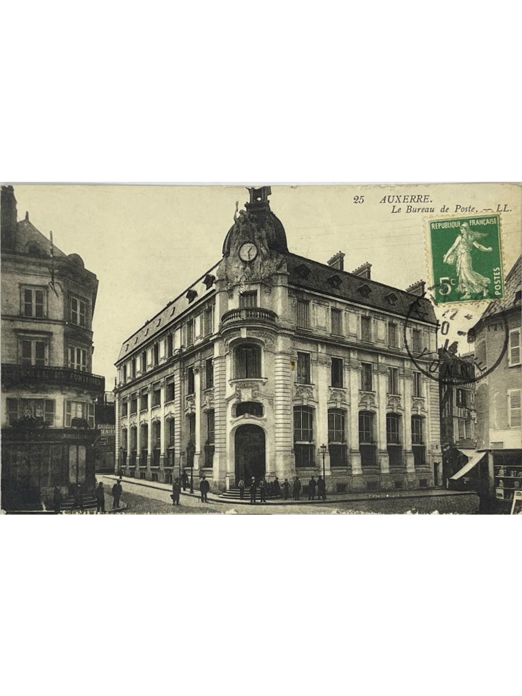 Recto de la carte postale