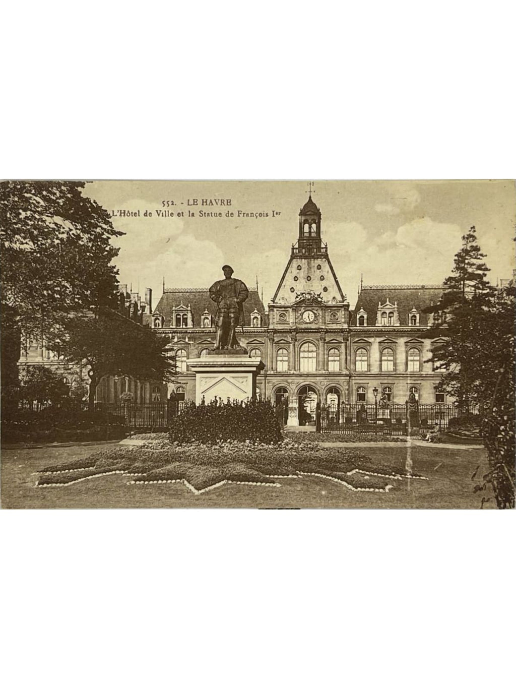 Recto de la carte postale