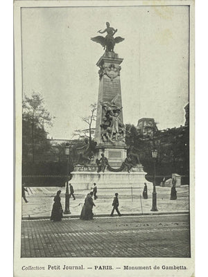 Paris – Monument de Gambetta – Collection Petit Journal – CPA ancienne