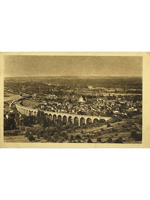 Saint-Satur (Cher) – Viaduc ferroviaire et vue générale – CPA