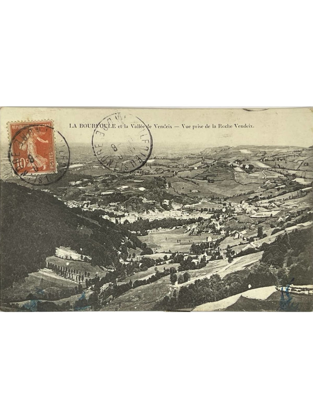 Recto de la carte postale