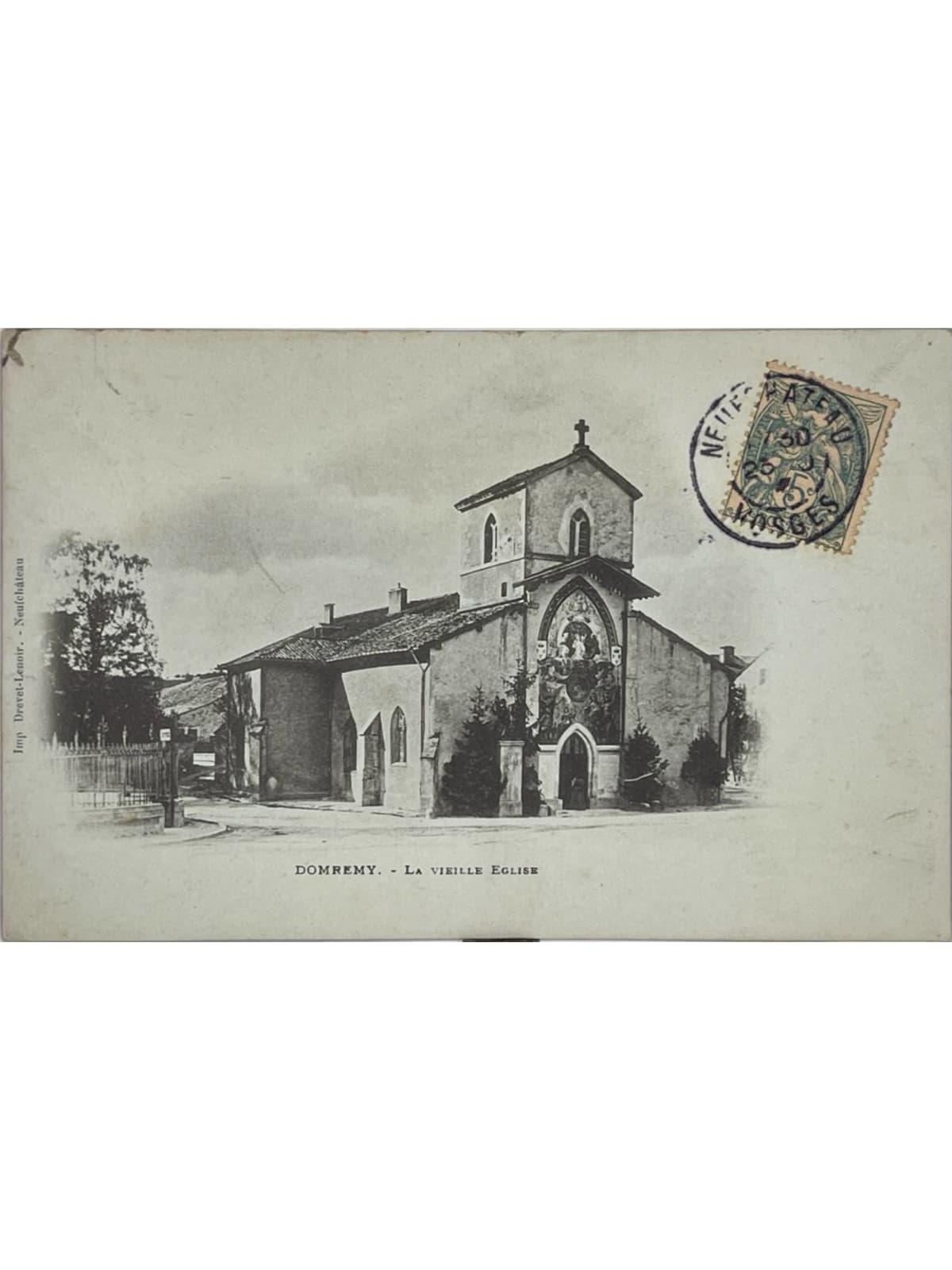 Recto de la carte postale