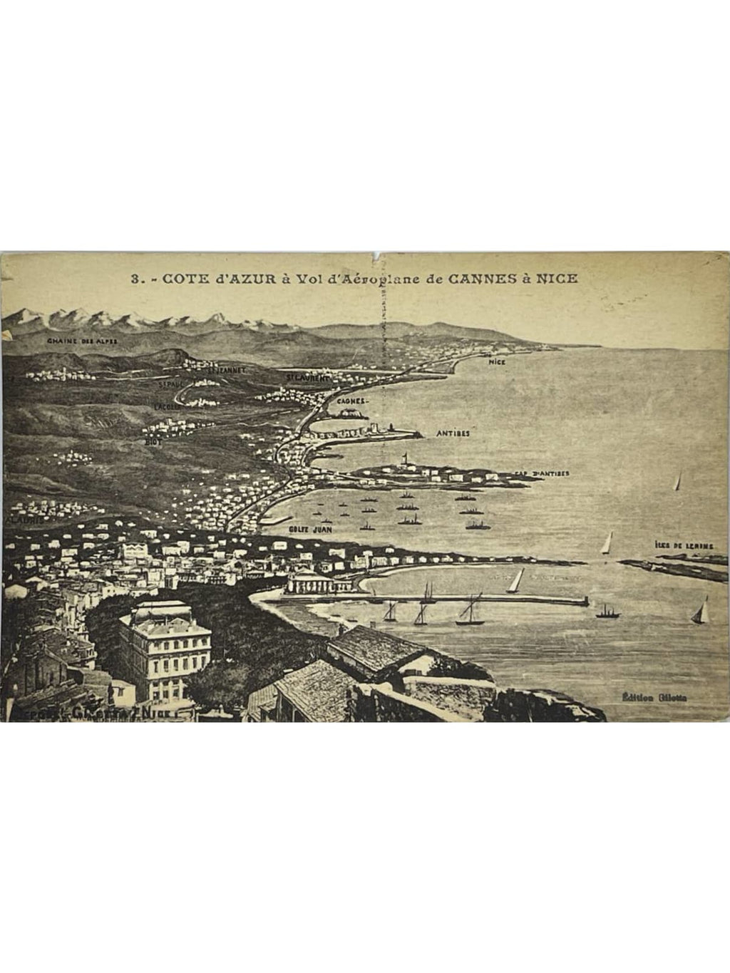 Recto de la carte postale