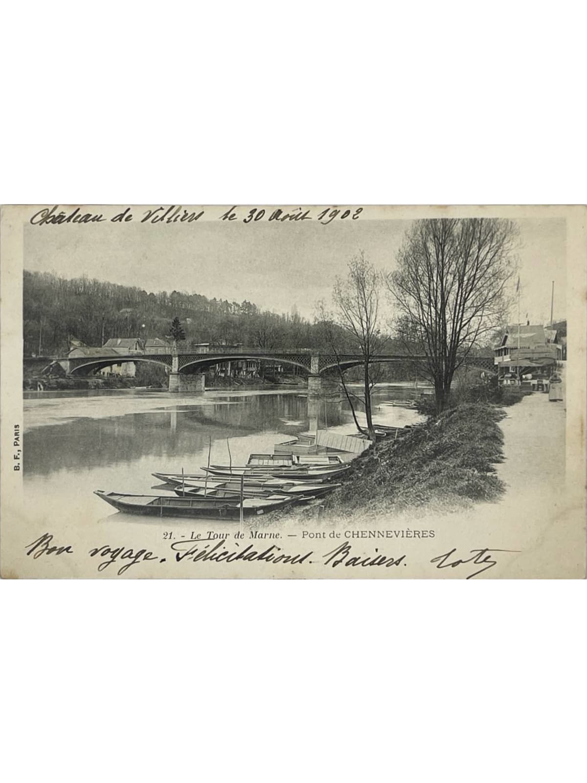 Recto de la carte postale