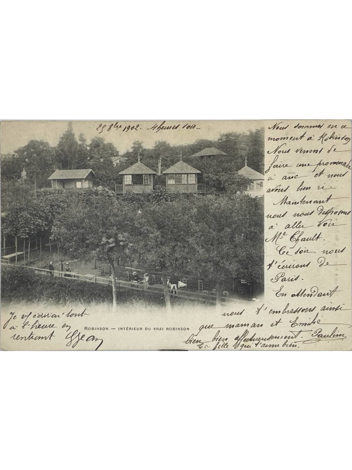 Recto de la carte postale