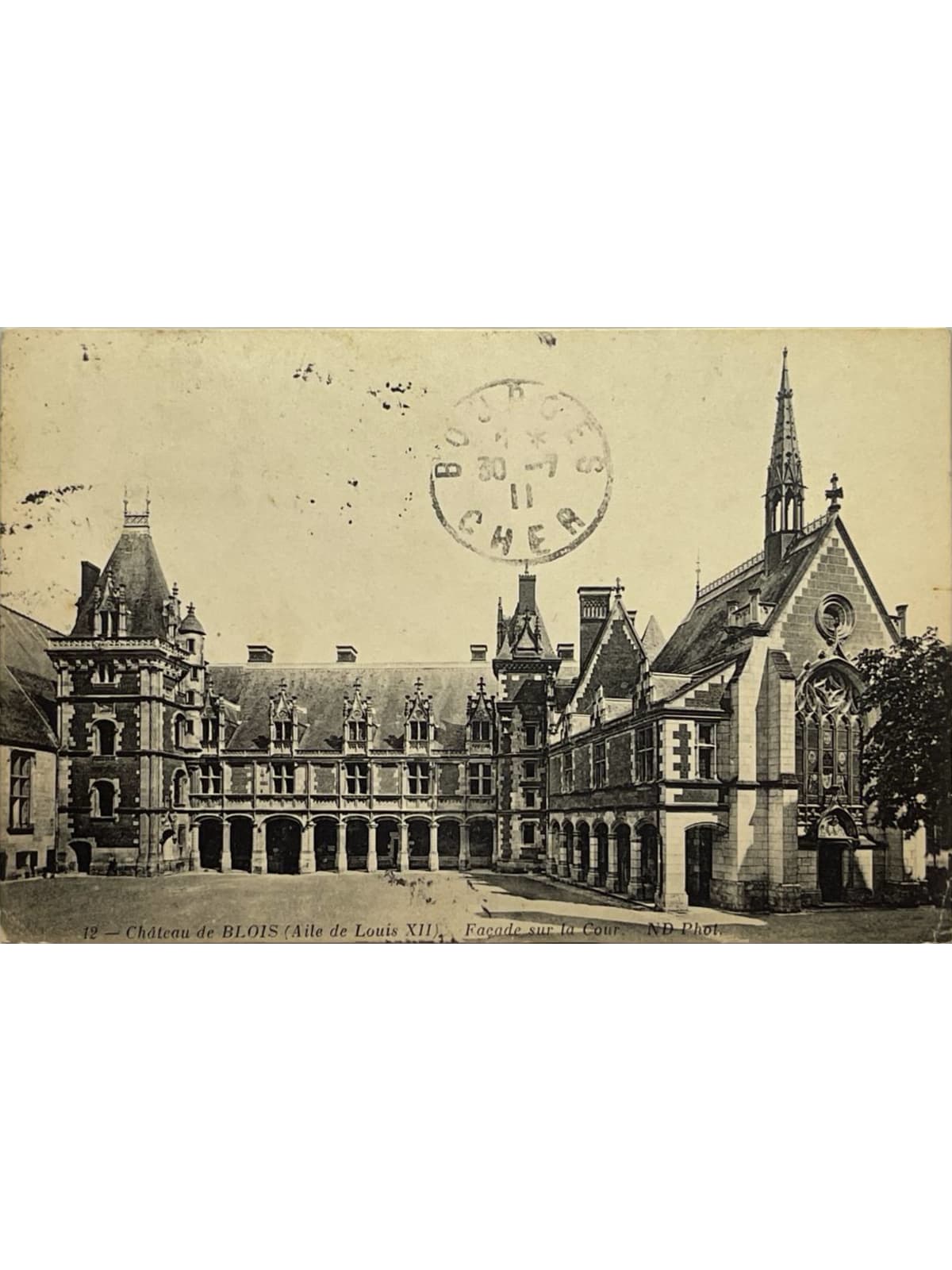 Recto de la carte postale