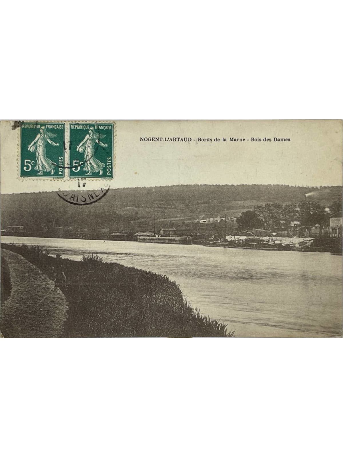 Recto de la carte postale