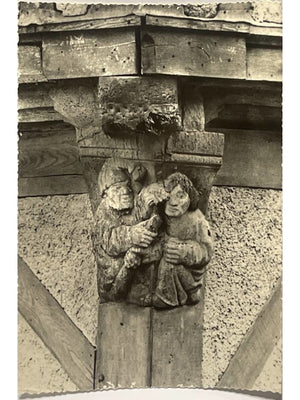 Malestroit (Morbihan) – Malestroit et sa Femme, sculpture ancienne – CPSM