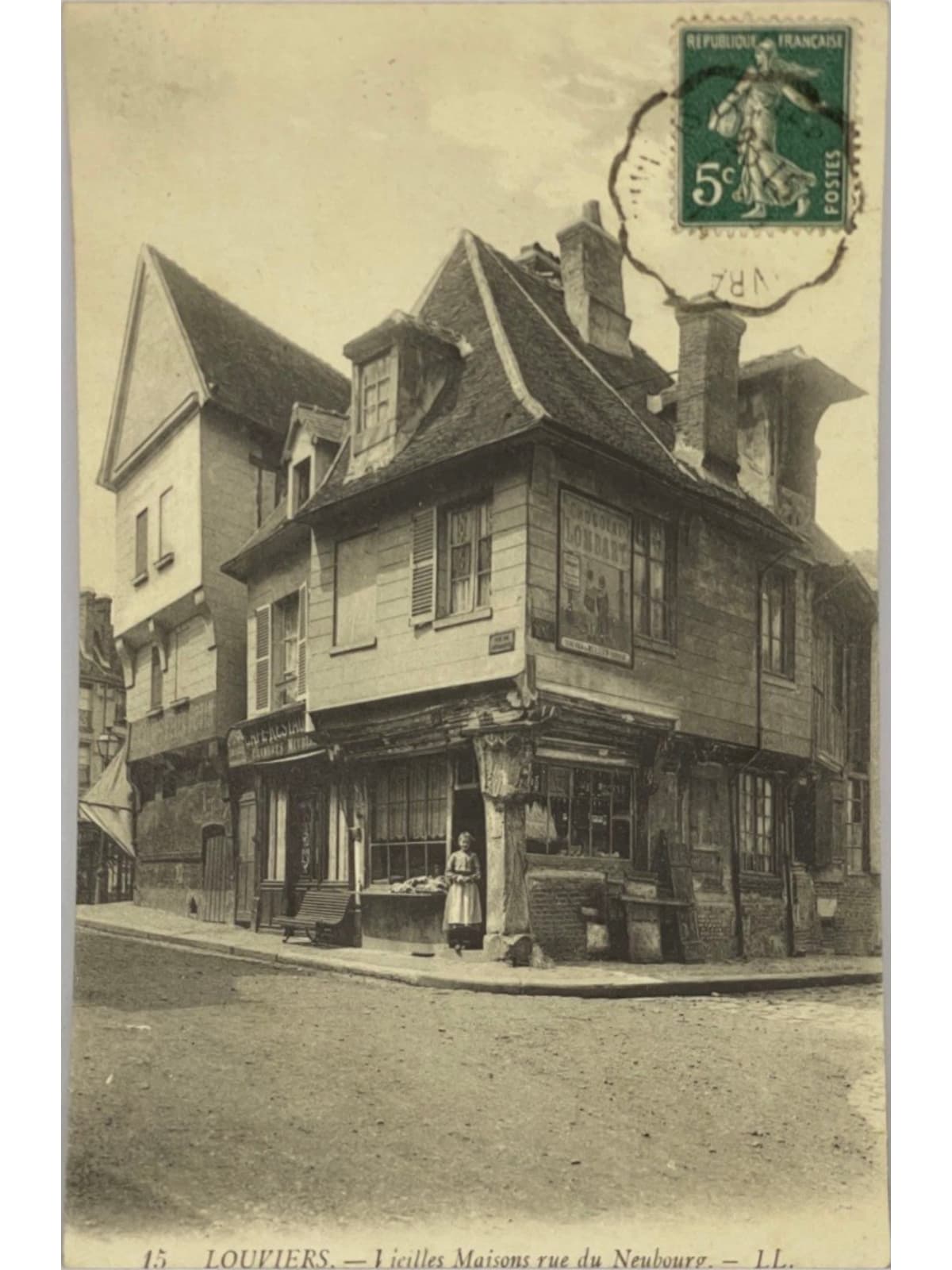 Recto de la carte postale