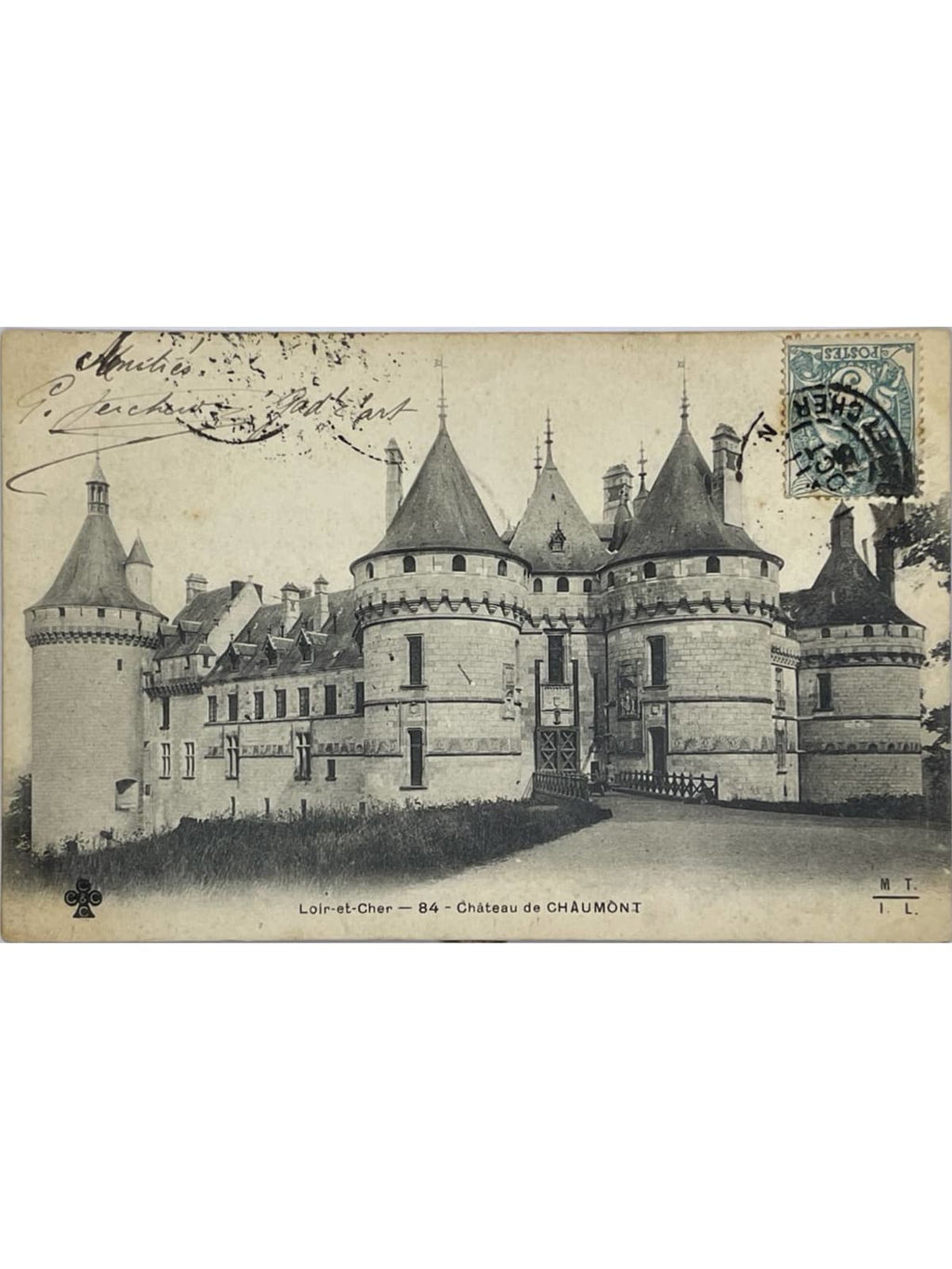Recto de la carte postale