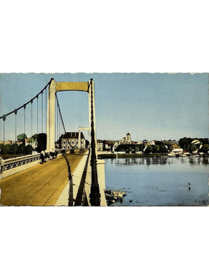 Cosne-sur-Loire – Le pont et la ville – CPSM colorisée n°1600