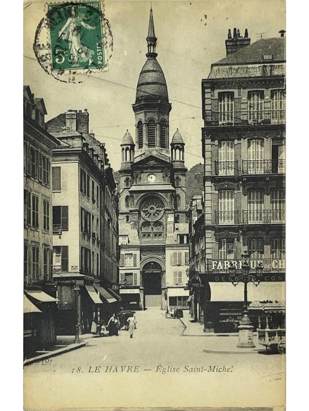 Recto de la carte postale