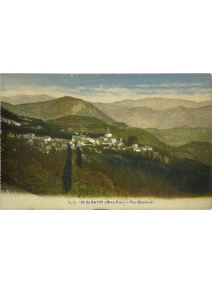 Saint-Savin (Hautes-Pyrénées) – Vue générale du village – CPA n° 20