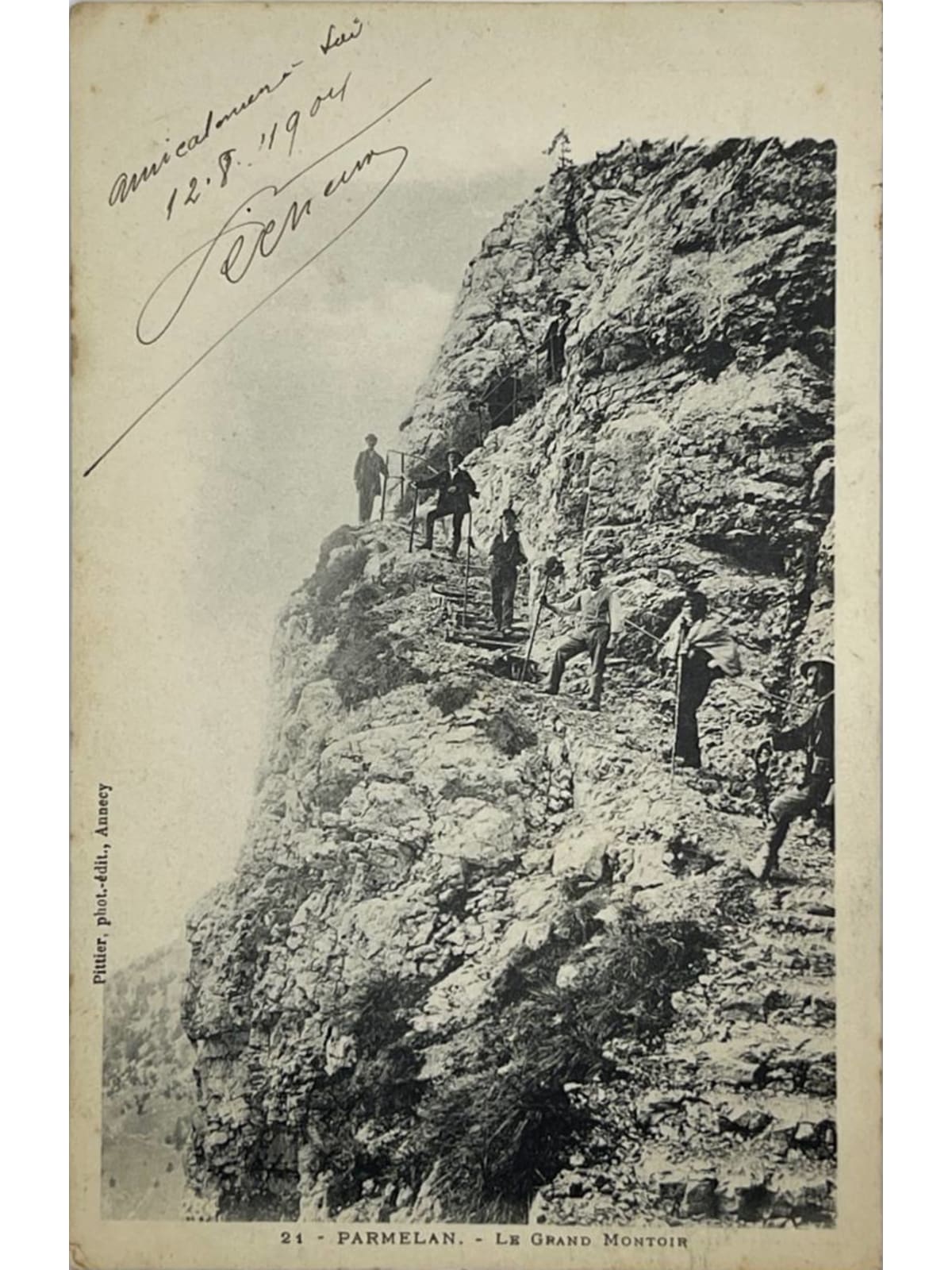 Recto de la carte postale