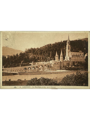 Lourdes – La Basilique et le Fer à Cheval – CPA n° 20