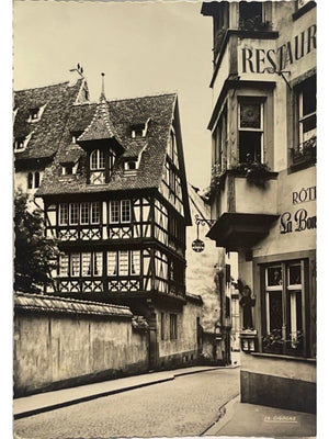Strasbourg – Vieilles maisons rue du Maroquin – CPSM 1956