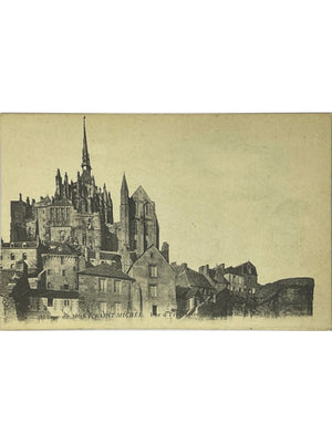 CPA Le Mont-Saint-Michel – Abbaye vue des remparts – N.D. Phot. n° 28