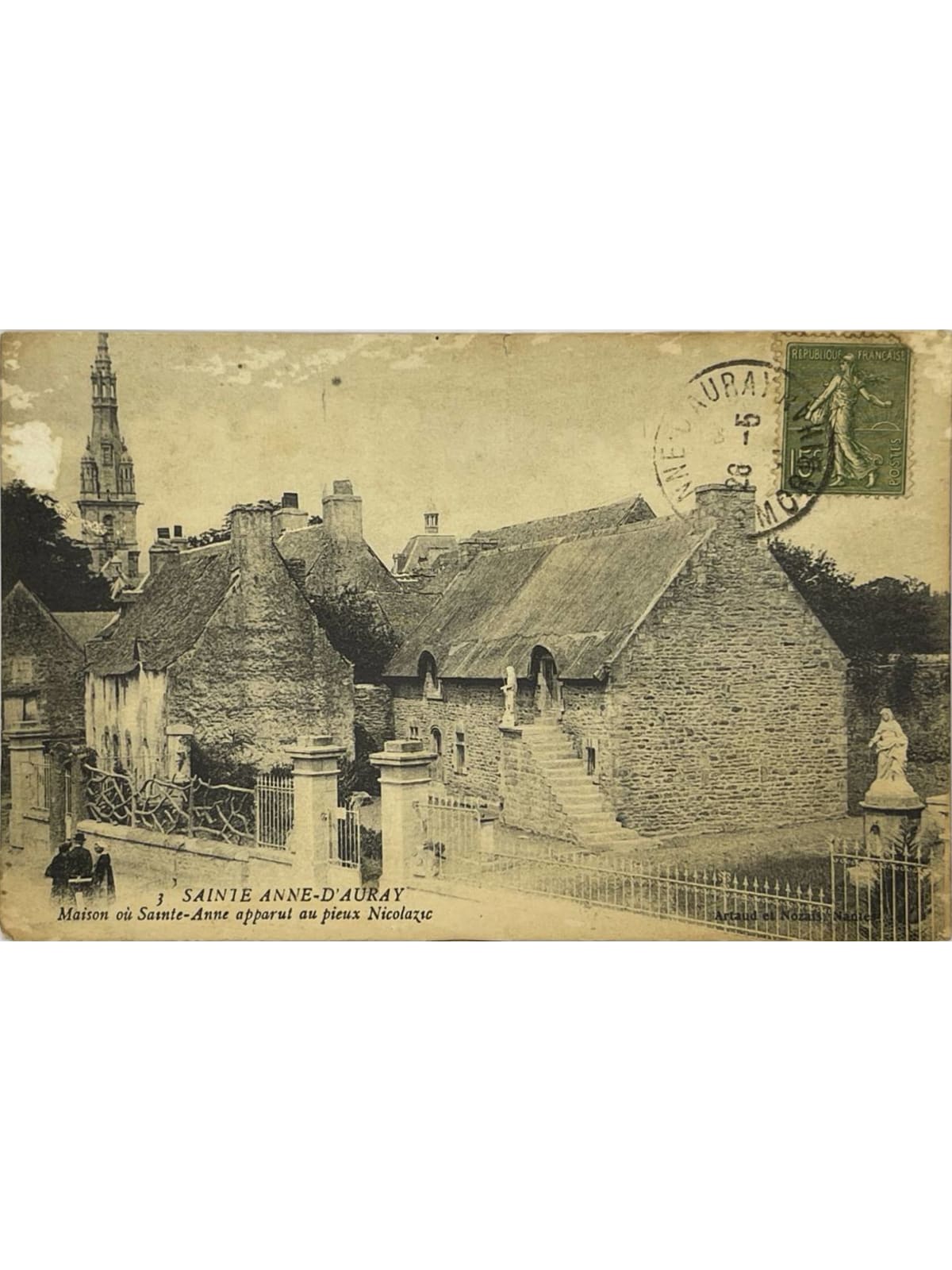 Recto de la carte postale