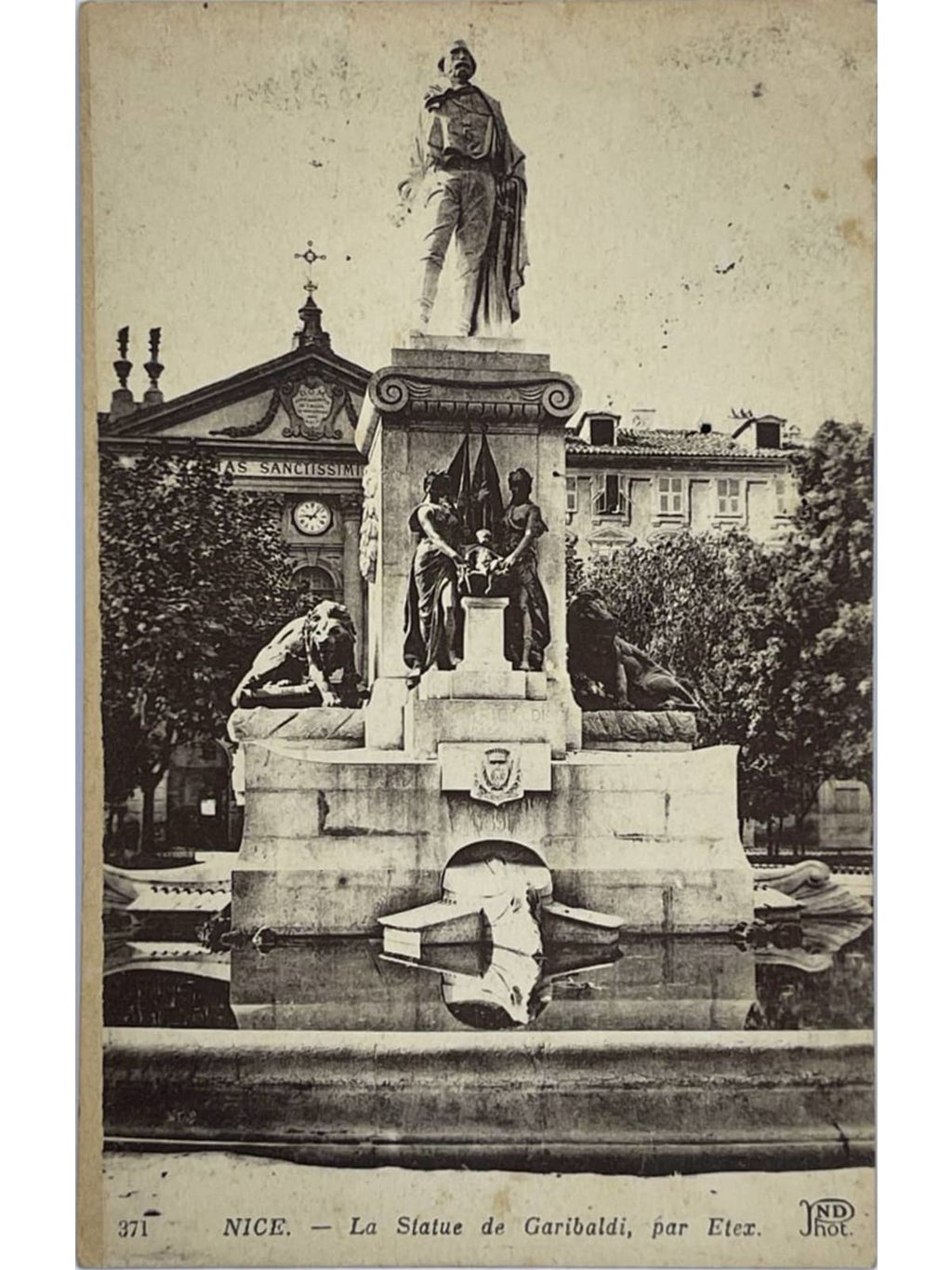 Recto de la carte postale