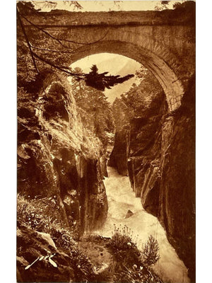Cauterets – Le Pont d'Espagne et les gorges – CPA n° 116