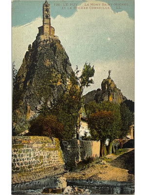 Le Puy-en-Velay – Mont Saint-Michel d'Aiguilhe et rocher Corneille – CPA LL