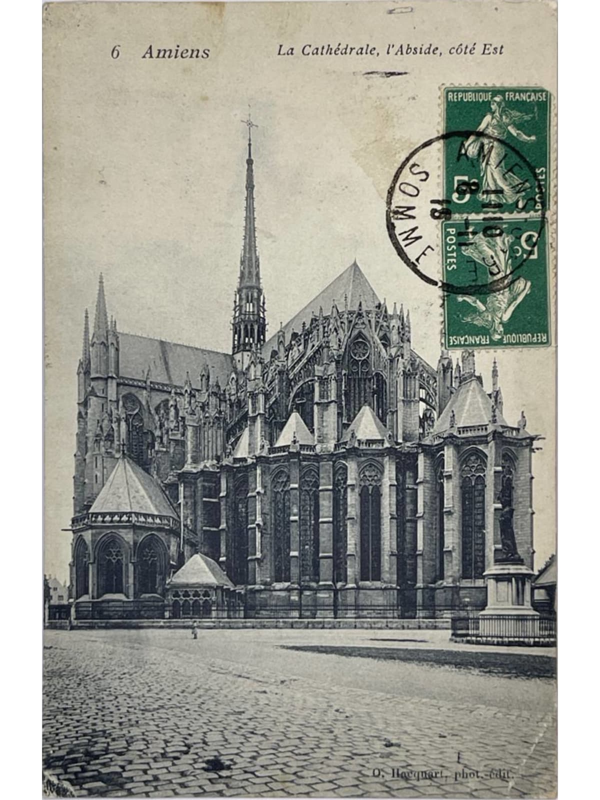 Recto de la carte postale