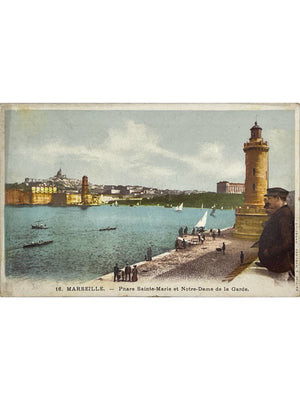 Marseille – Phare Sainte-Marie et Notre-Dame de la Garde – Chocolat-Louit – CPA n°16