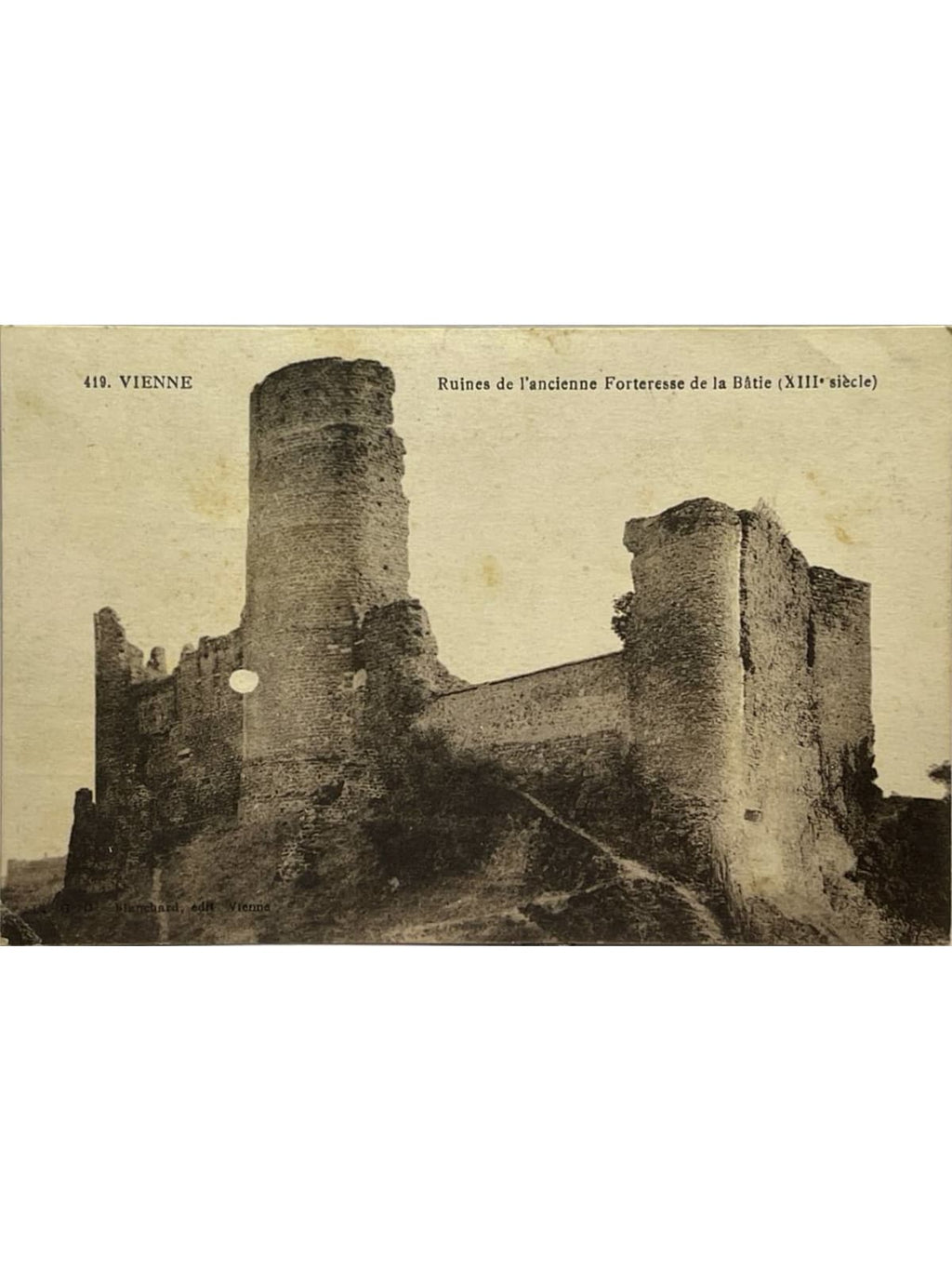 Recto de la carte postale